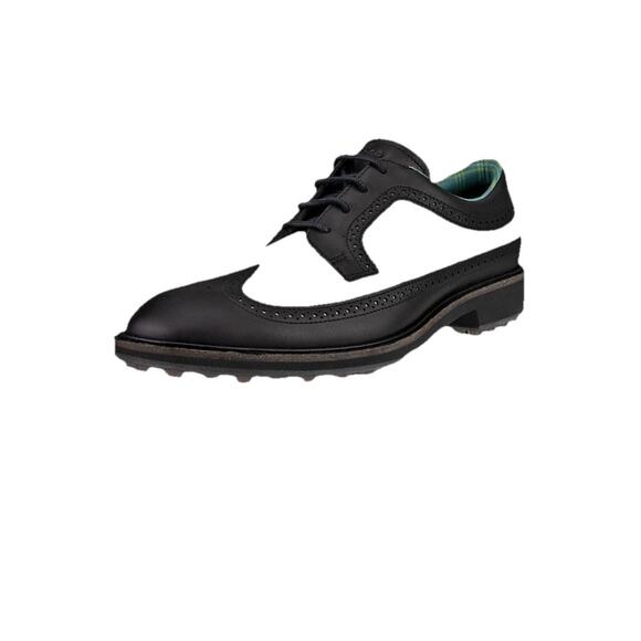 ECCO Classic Hybrid - Wing Tip Golf Shoes Black/White - 11-11.5 Euro 45 NWB
